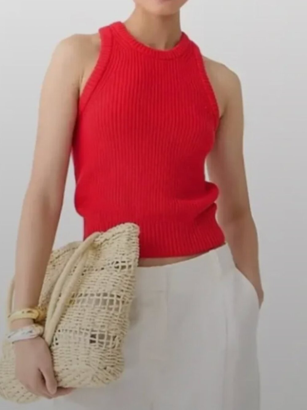 J. Crew Cotton-Cashmere Cross-Back Sweater Tank Size XS